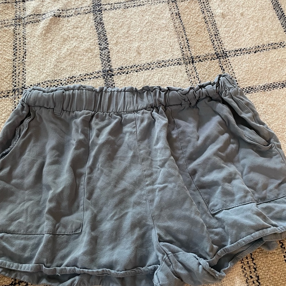 Shinestar Gray Cargo Shorts Elastic Waist
